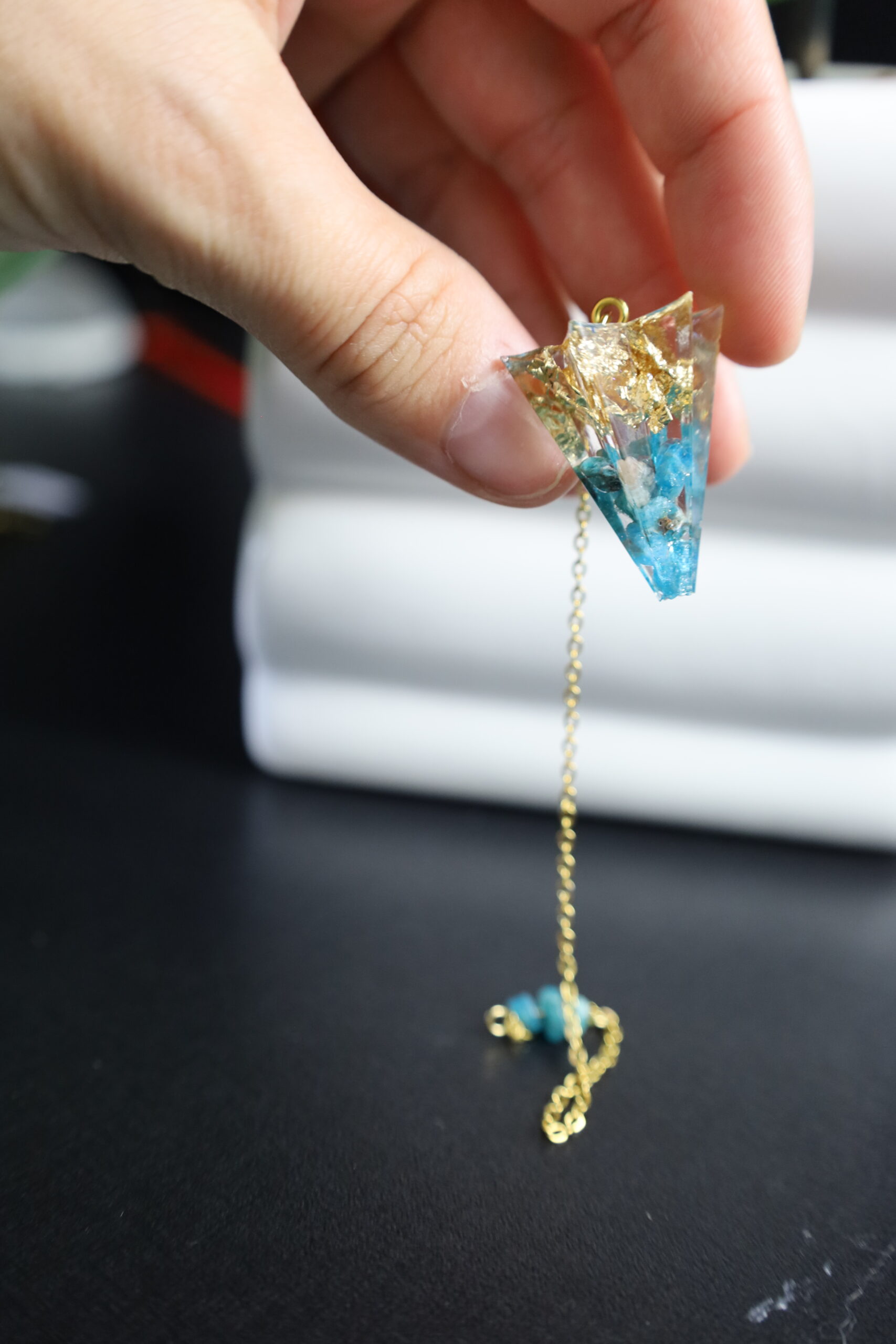 pendule apatite bleu pendule apatite bleu