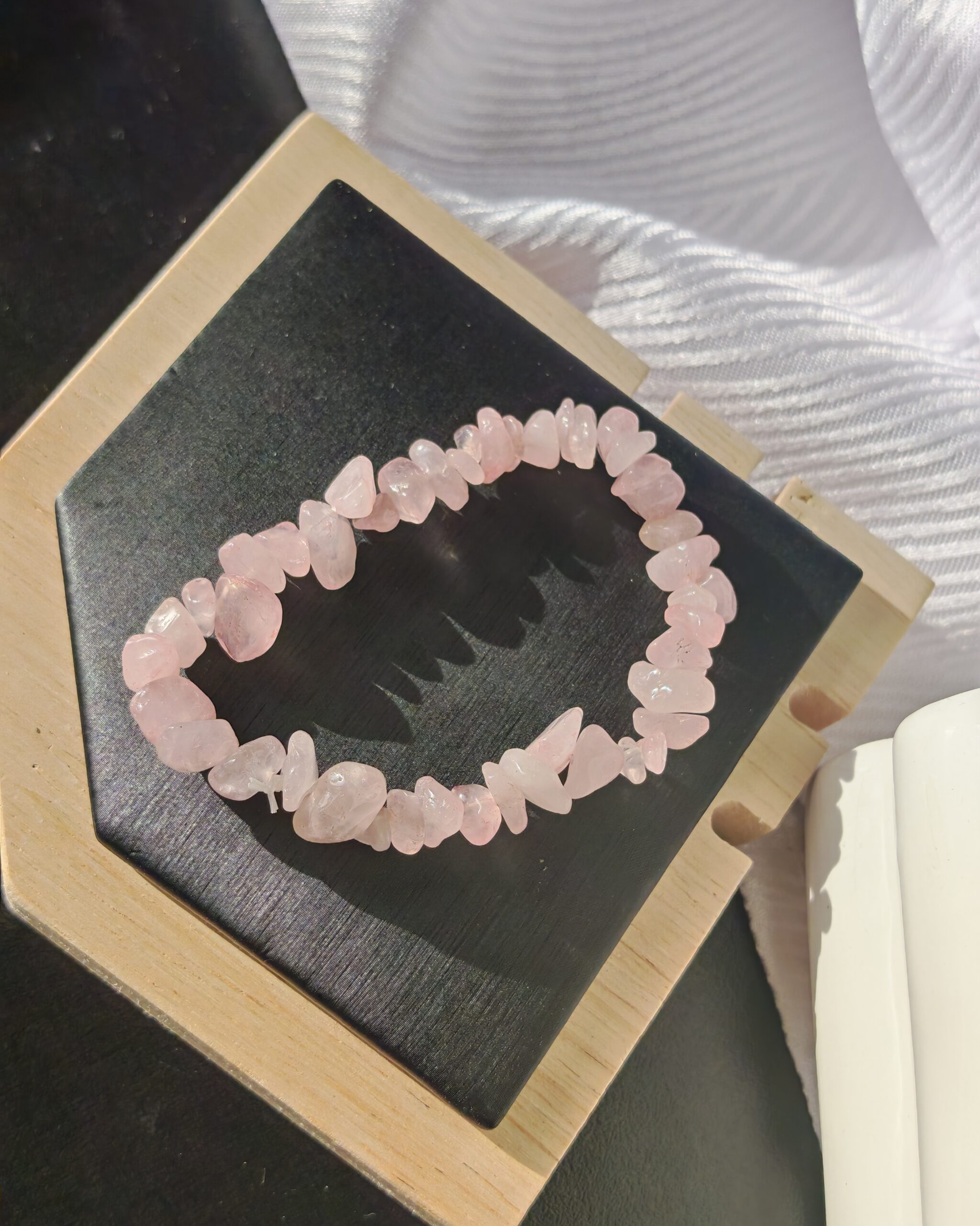 bracelet quartz rose baroque bracelet quartz rose baroque