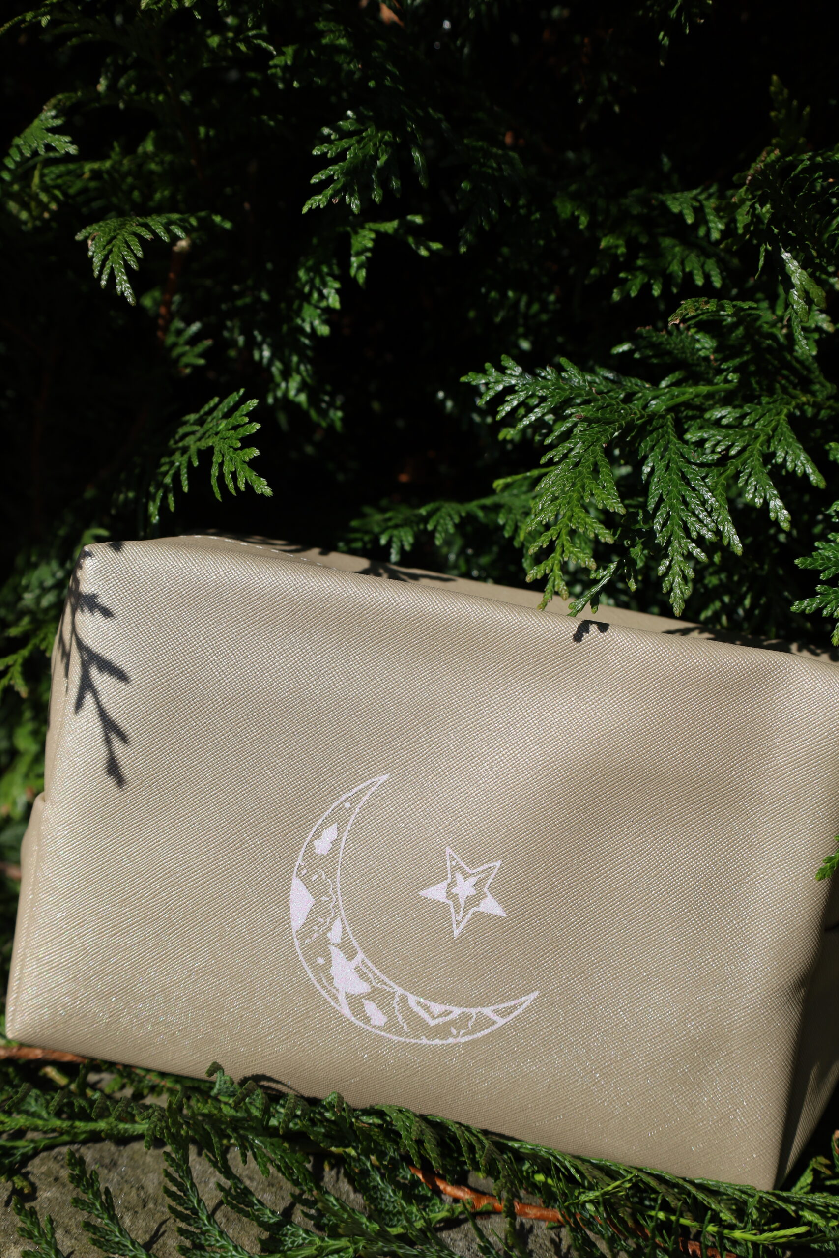 auto draft trousse doré avec decord lune